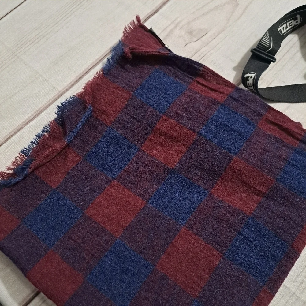 H&M Faded Look Plaid Scarf